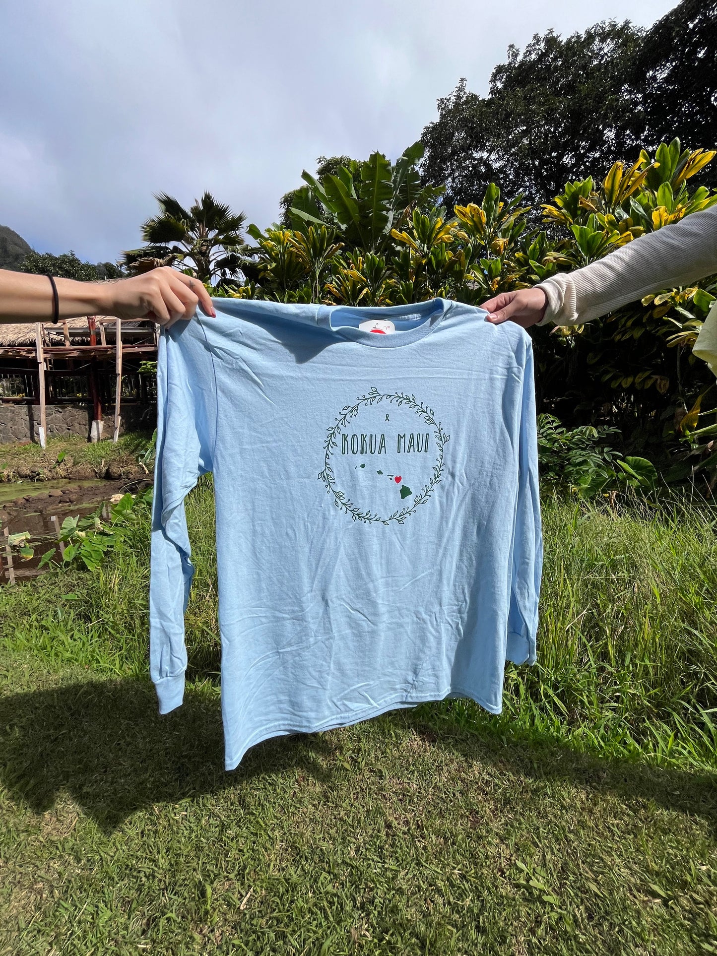 KOKUA MAUI T-SHIRT (Blue Long-Sleeve)