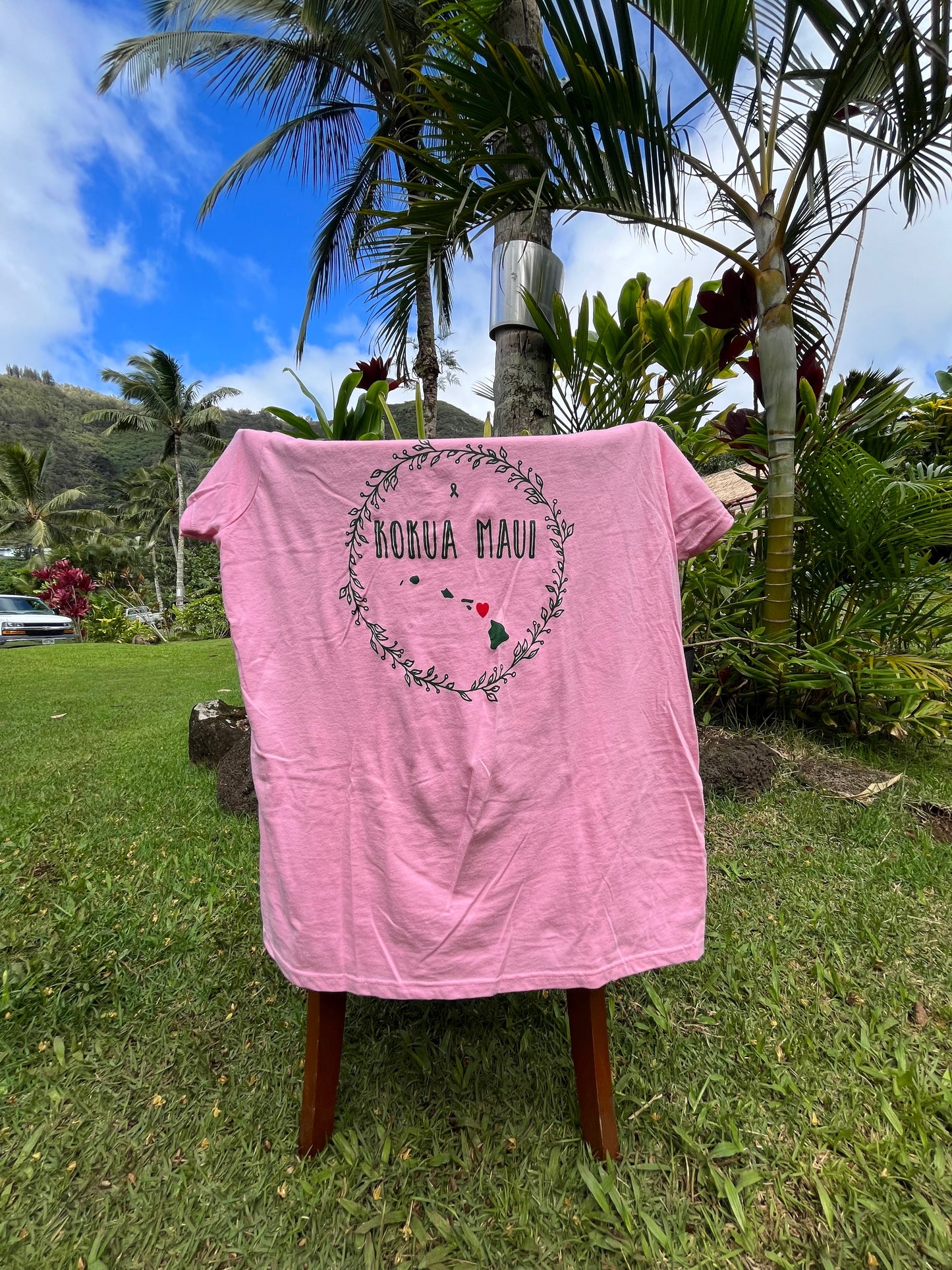 KOKUA MAUI T-SHIRT (Pink Women's Short-Sleeve)