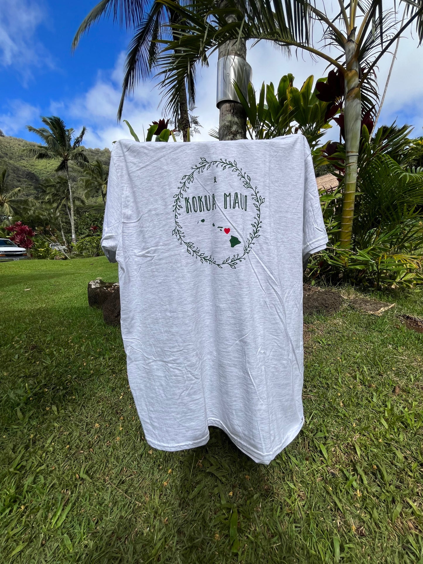KOKUA MAUI T-SHIRT (Gray Short-Sleeve)