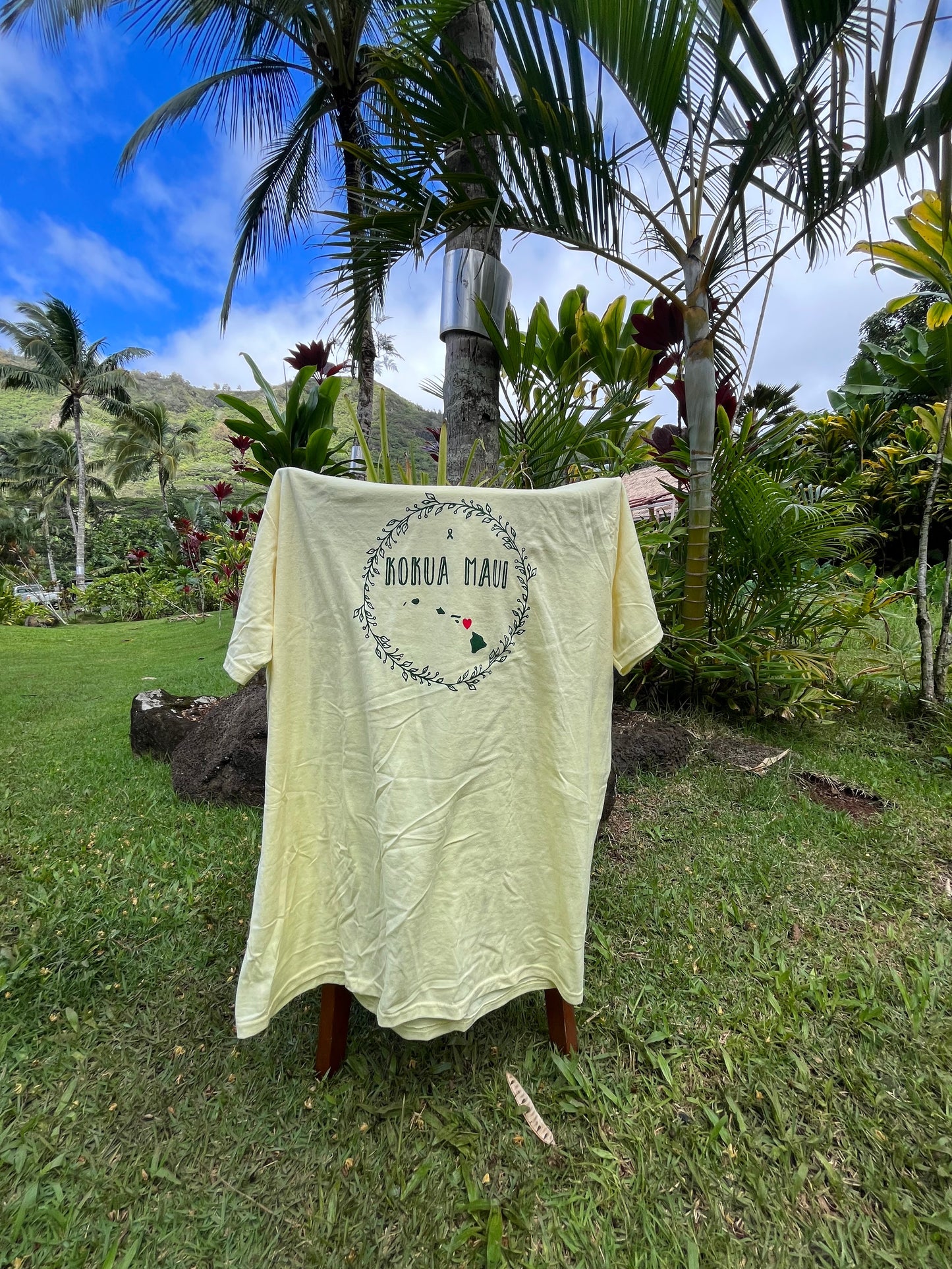 KOKUA MAUI T-SHIRT (Yellow Short-Sleeve)