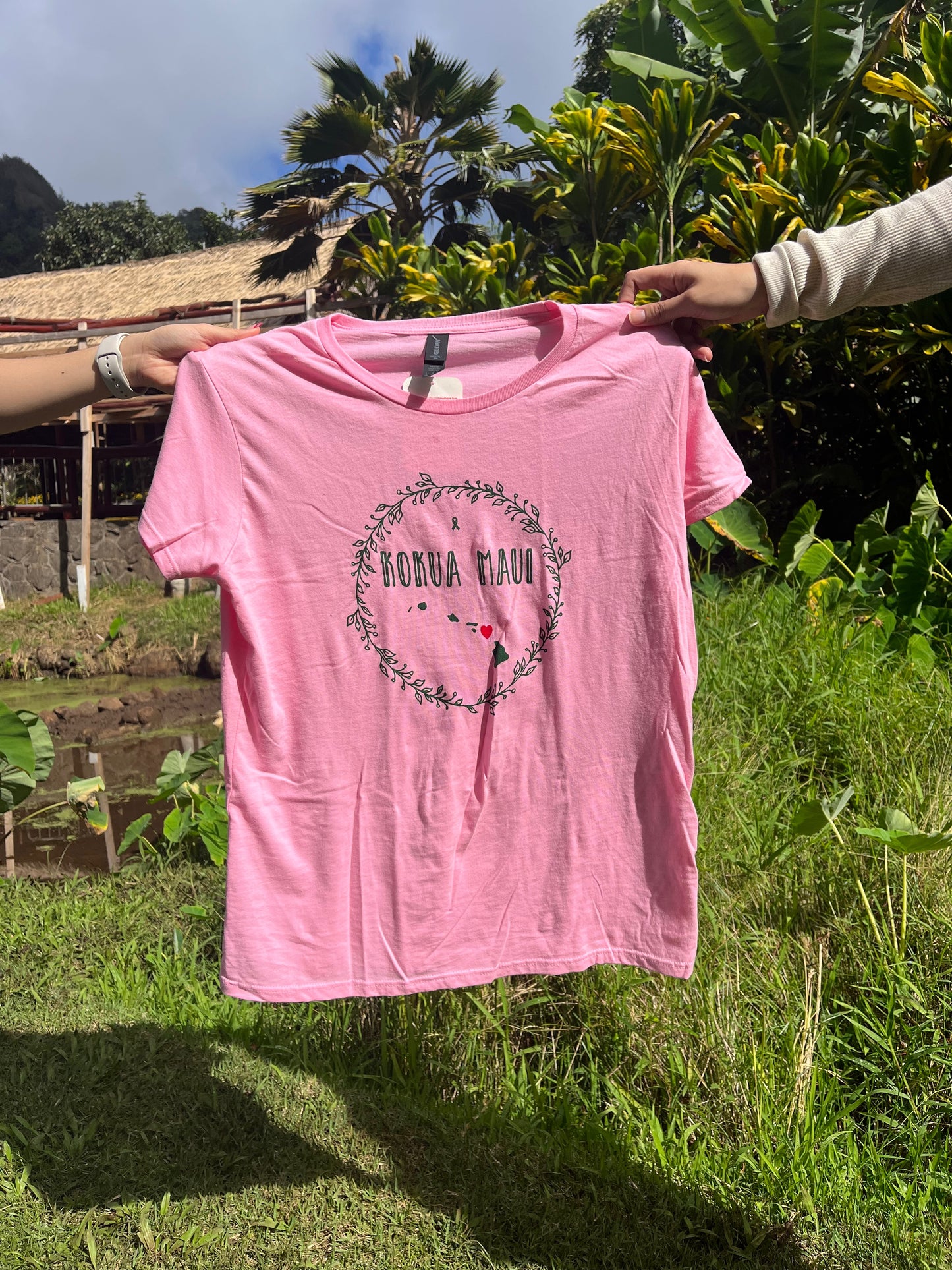 KOKUA MAUI T-SHIRT (Pink Women's Short-Sleeve)
